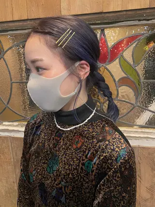 ミディアム カラー ハイトーンカラー🍑 心斎橋のヘアスタイル