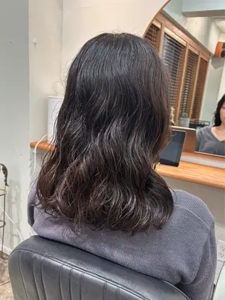ミディアム パーマ 綾/ベージュカラー /パーマ🩰のヘアスタイル
