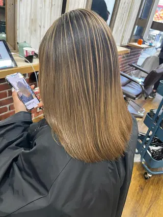 ミディアム カルラ　蒲田店所属・大久保寿高✨ なりたい色を叶える✨のヘアスタイル