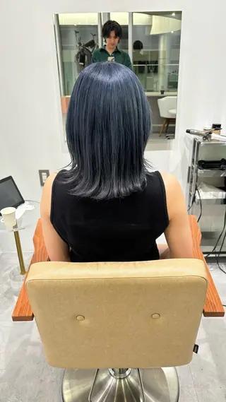 ミディアム ハイトーンカラー/ インナー/木村黎🌞のヘアスタイル