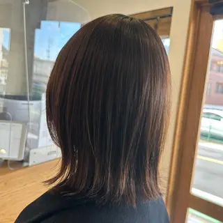 ミディアム 後藤 千絵のヘアスタイル