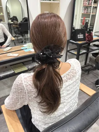 セミロング みゆ/カラー モデル募集中🎀🤍のヘアスタイル
