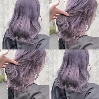 ロング カラー ヘアアレンジ メンズ キッズ 💟Chloe原宿店 🩶ハイトーンのヘアスタイル