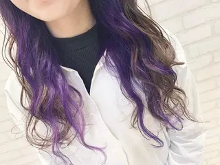 ロング カラー Gain池下 レディースのヘアスタイル