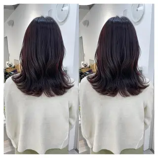 ミディアム カラー 村山 茉衣のヘアスタイル