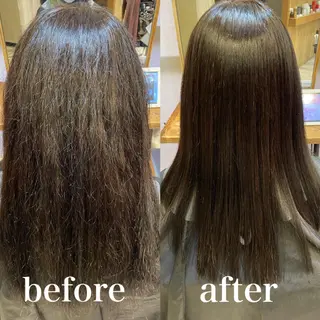 ロング 縮毛矯正/髪質改善 主税巧一のヘアスタイル