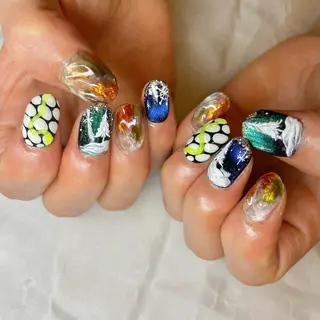 メンズ ネイル nail&eye Aoのマツエク・マツパデザイン