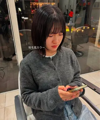 ショート ありむらもえ/ インナーカラーのヘアスタイル