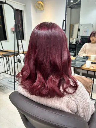 ミディアム I S所属・🌿透明感カラー 縮毛矯正✨かずきのヘアスタイル