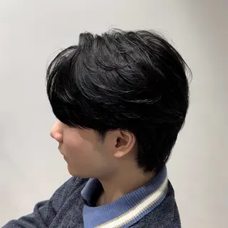 ミディアム レイヤーカット/ 堺 健人のヘアスタイル