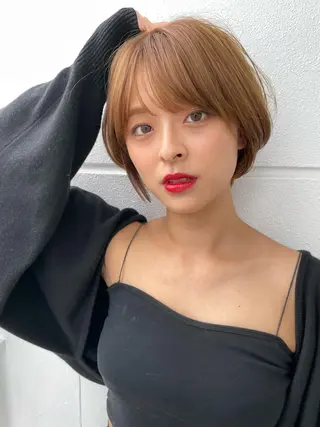 ショート カラー LucksiMie 銀座店所属・【韓国　レイヤー 髪質改善✨】かずのヘアスタイル