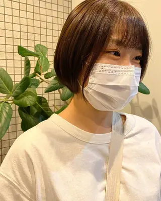 ショート カラー 透明感カラー 🩰asumiのヘアスタイル