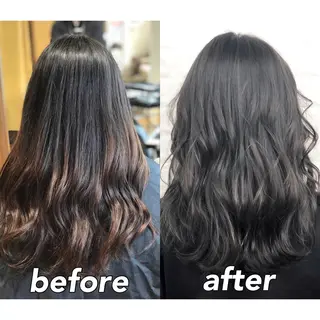 ミディアム カラー KIZU 髪質改善 オカルト怪談のヘアスタイル