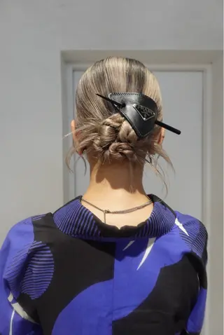 ヘアアレンジ ハイトーン/ハッシュ レイヤーSENAのネイルデザイン