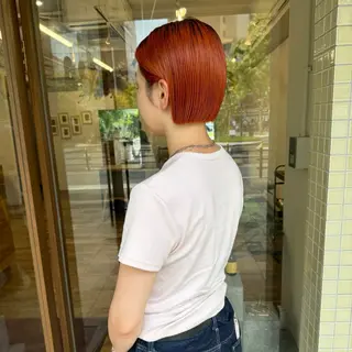 ショート カラー 中崎町ハイトーン🫧 神崎 源のヘアスタイル