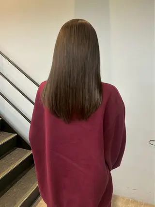 セミロング 美髪縮毛矯正/ 髪質改善/岩田一駿のヘアスタイル