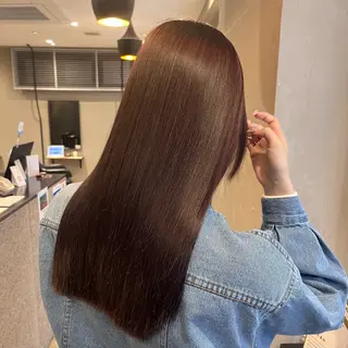 ロング カラー こまつばらみお/レイ ヤー/ダブルカラーのヘアスタイル