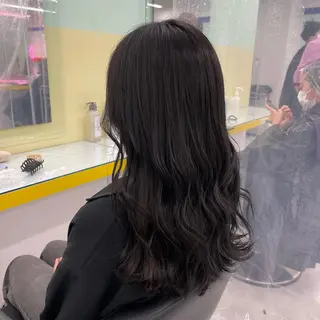 ロング カラー ヘアアレンジ ☁️縮毛矯正✖️ 透明感☁️りくのヘアスタイル