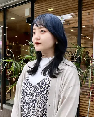 ミディアム カラー 産休中です 艶カラー♡オカのヘアスタイル