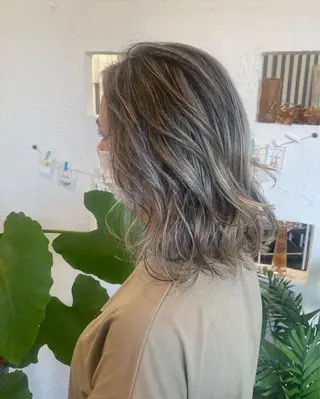 ミディアム カラー キッズ 美容室 ソンリエのヘアスタイル