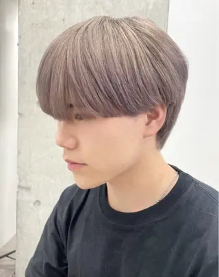 ショート カラー パーマ メンズ キッズ 岩本晴佳/波巻きパー マ/フェザーパーマのヘアスタイル