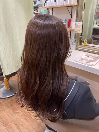 ロング 透明感カラー/韓国 ヘア🩶yuri🩵のヘアスタイル