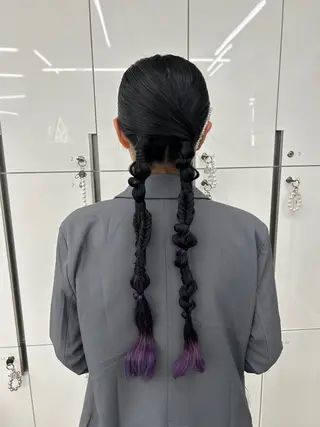 ヘアアレンジ 韓国ヘア/顔周り ヘアセット/加藤優里のヘアスタイル