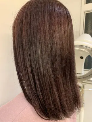 セミロング ゆうき あすかのヘアスタイル