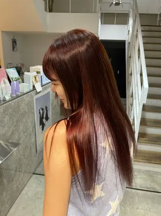 ロング カラー 髪質改善/美髪縮毛矯 正のスペシャリストのヘアスタイル