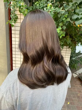 ミディアム すぎもと さき⚡️ 朝ラク・*パーマのヘアスタイル