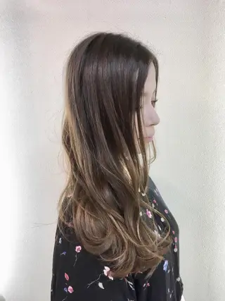 セミロング カラー THREE所属・THREE 関根大のヘアスタイル