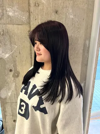 ロング カラー piilo. かわい  なつみのヘアスタイル