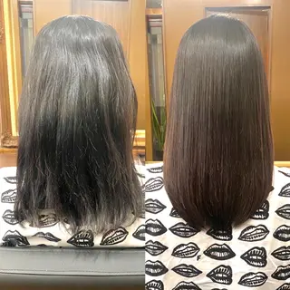 セミロング 名古屋栄の髪質改善 トリートメント/清田のヘアスタイル