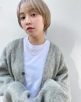 ショート カラー 嶋佐 昌大 シマサマオのヘアスタイル