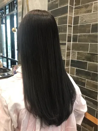 ロング カラー ブリーチなし透明感 タケザワミキのヘアスタイル
