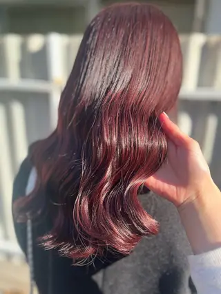 ロング カラー g.hair design所属・saaya💙 ブリーチなしカラーのヘアスタイル