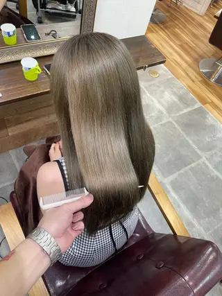 ロング SOYON西大寺店所属・ダブルカラー/ 髪質改善💎安藤のヘアスタイル