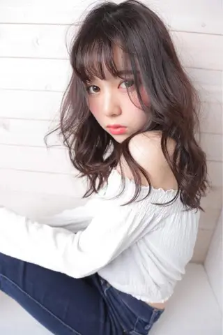 セミロング カラー パーマ ヘアアレンジ メンズ キッズ ネイル マツエク・マツパ premier modelsのヘアスタイル