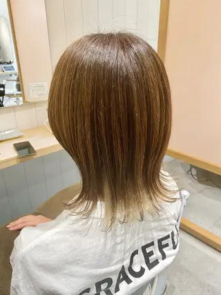 ミディアム エリア唯一🌈ᵕ̈* 派手髪モリヤ🌺のヘアスタイル
