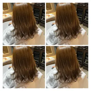 セミロング カラー 髪質改善艶髪 ℍ𝔸ℝ𝕌𝕂𝔸のヘアスタイル