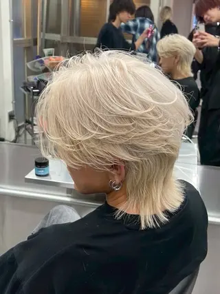 ミディアム メンズ メンズウルフ/ 毛流れ/AOTOのヘアスタイル