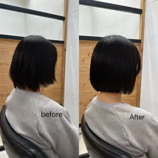 ミディアム ささ ほののヘアスタイル