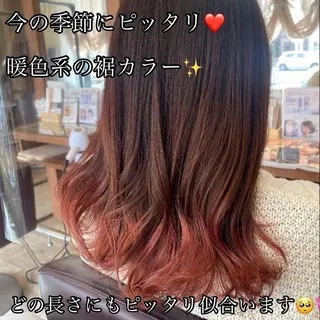 セミロング 加藤 実穂のヘアスタイル
