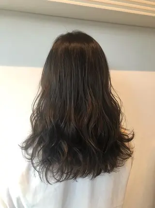 セミロング カラー 💐パーソナルカラー /市橋加菜💐のヘアスタイル