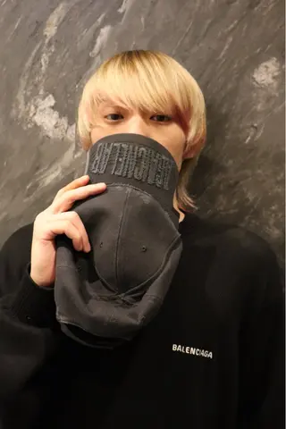 カラー メンズ レイヤーカット /ハイトーンchaoのヘアスタイル