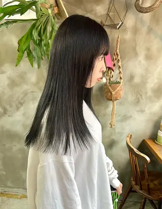 ロング カラー 木村陸弥 似合わせ 透明感カラー🌿のヘアスタイル