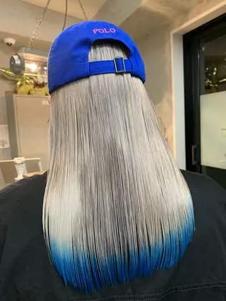 セミロング カラー Haru/THREE …by velvetのヘアスタイル