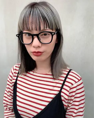 ミディアム カラー yuga/ パーマのヘアスタイル