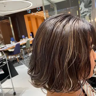 ミディアム カラー 谷合 貴志のヘアスタイル