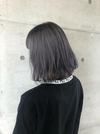 ミディアム カラー nagisa /縮毛矯正のヘアスタイル